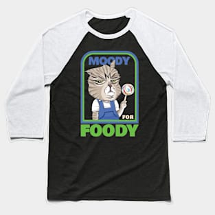 Retro Moody Cat Baseball T-Shirt